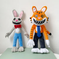 Mr Hopps Playhouse 2 Plush Soft Toys Mr Stripes Stuffed Animal Tiger Rabbit Plush Toys Game Figure Dolls for Children Kids Gift