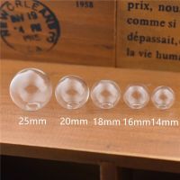 【Chat-support】 Jime Shops 5Pcs 6-30Mm Hollow แก้ว One Hole แก้ว Globe Vial จี้เครื่องประดับแก้วขวด Locket เล็บอุปกรณ์เสริม