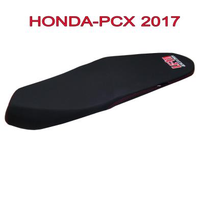 เบาะแต่ง เบาะปาด เบาะรถมอเตอร์ไซด์สำหรับ HONDA-PCX 2017  หนังด้าน ด้ายแดง งานสุดเทพ งานเสก
