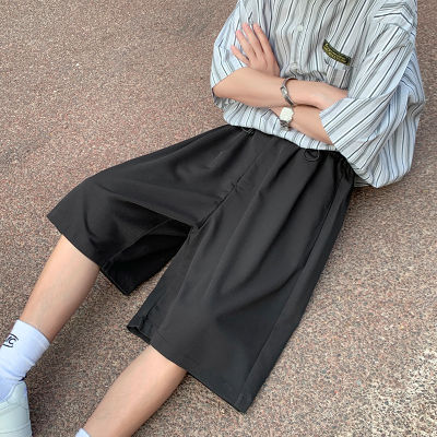 กางเกงขาสั้นสำหรับฤดูร้อนกางเกงขาห้าส่วนขากว้างสไตล์ญี่ปุ่นสไตล์ฮ่องกงสำหรับนักเรียน
