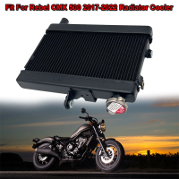 AMARK อลูมิเนียมหม้อน้ำ Cooling Cooler Fit สำหรับ Honda Rebel ซม. 500 CMX500 2017 2018 2019 2020 2021 2022ฝาครอบ Guard