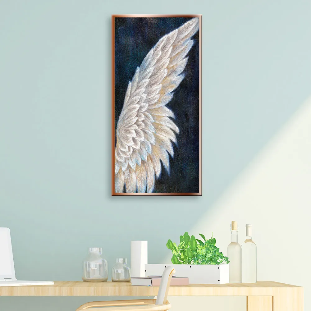 Angel Wings 5D DIY Full Round Drill Diamond Painting Digital Crafts Home Decor 