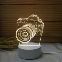 Love 3D Lamp Acrylic LED Night Light Wedding Decoration Gift Baby Shower Kids Birthday Party Rabbit Decor Anime Led Light