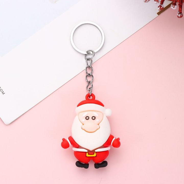 yf-children-gifts-xmas-tree-elk-snowman-keyring-pendant-merry-christmas-keychains-decoration