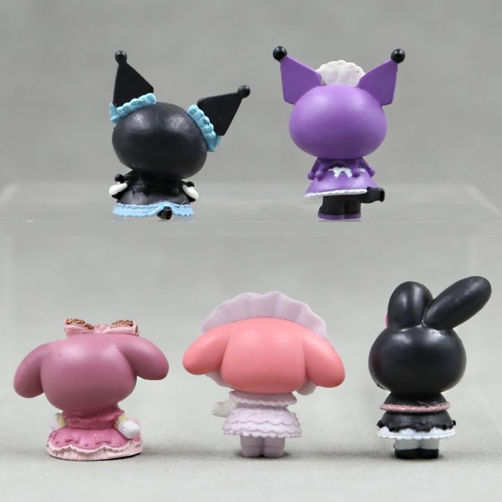 my-melody-sanrio-figure-kawaii-melody-kuromi-action-figures-collection-anime-figure-cartoon-model-mini-suite-gifts-for-children