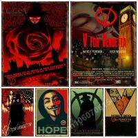 V สำหรับ Vendetta ป้ายโลหะดีบุกสำหรับบ้านห้องนั่งเล่น Wall Art ตกแต่งโรงภาพยนตร์ Plaques โรงรถโซฟาตาราง Vintage โปสเตอร์ New