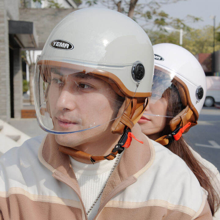 YEMA 3C certification motorcycle helmet helmet half face women half face helmet half face helmet