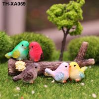 simulation birds resin handicraft craft micro plants decorative furnishing articles