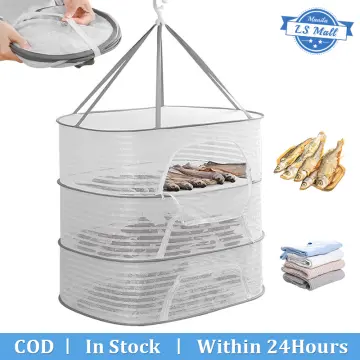 4 Layer Herb Dryer Mesh Herb Drying Rack Net Hanging Dryer Racks with Zipper