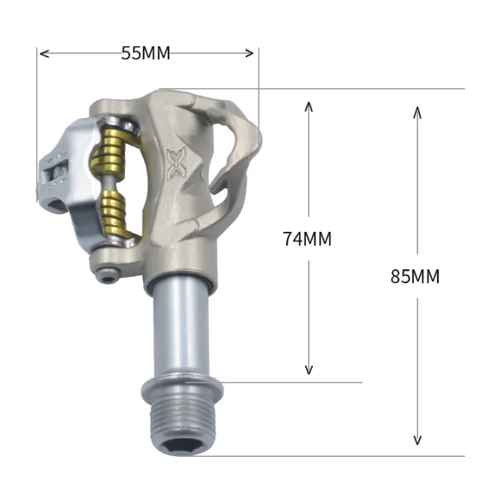 Wellgo Xpedo Mtb Basikal Pedal Menci Diri CrMo Spindle Meterai Du