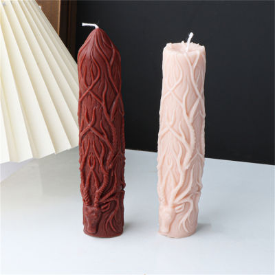 Resin Mould Gypsum Decoration Handmade Aromatherapy Candle Silicone Mold Relief