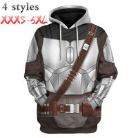The Mandalorian Cosplay Pullover Hoodie Fashion Jacket Coat 3D Printed Sweatshirt For Adult Kids（XXXS-5XL）