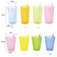 [COD] plastic straw juice cold water drink brushing teeth childrens drinking handy