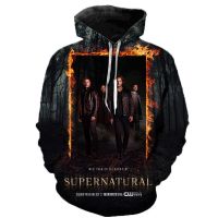 New Supernatural 3D Printed Hoodie Sweatshirts Men Women Fashion Casual Supernatural Pullovers Streetwear Oversized Hoodies Coat