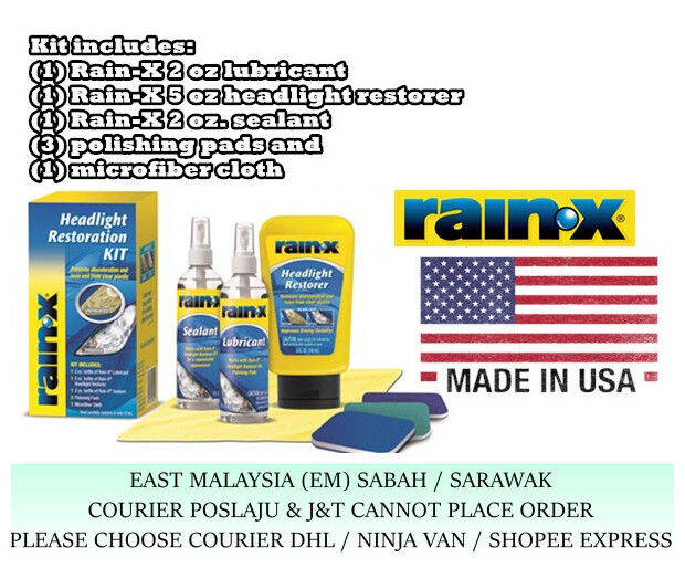Rain‑X Headlight Restoration Kit Lazada