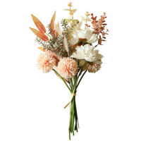 Hybrid Flower Bouquet Artificial Autumn Flowers for Wall Home Decor Christmas Wedding Decoration