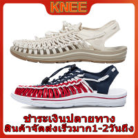 KNEE 2023【จัดส่งจากกรุงเทพ】รองเท้าแตะผู้หญิงกลางแจ้งกีฬารองเท้าชายหาดรองเท้าแตะชายแห้งเร็วรองเท้าลำลองระบายอากาศและน้ำหนักเบา