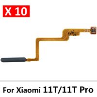 10 ชิ้น / ล็อตต้นฉบับสําหรับ Xiaomi Mi 11T Pro ลายนิ้วมือ เซนเซอร์ Home Return Key Menu ปุ่ม Flex Ribbon Cable