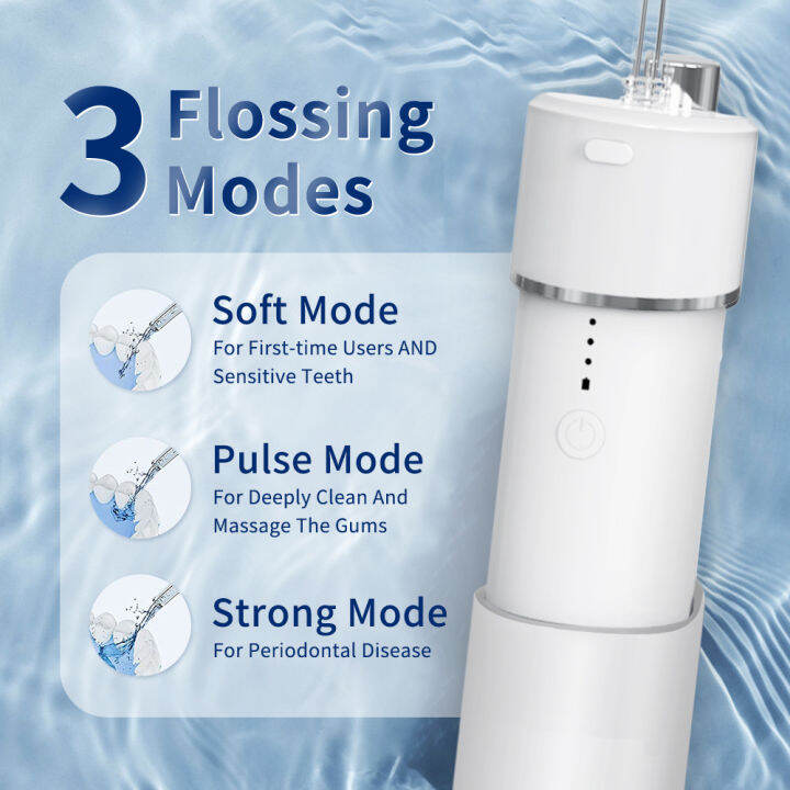 irrigator-ปาก7หัวฉีด-flossers-น้ำฟันแบบชาร์จทันตกรรมแบบพกพา3โหมดถังน้ำกันน้ำฟันไวท์เทนนิ่งทำความสะอาด