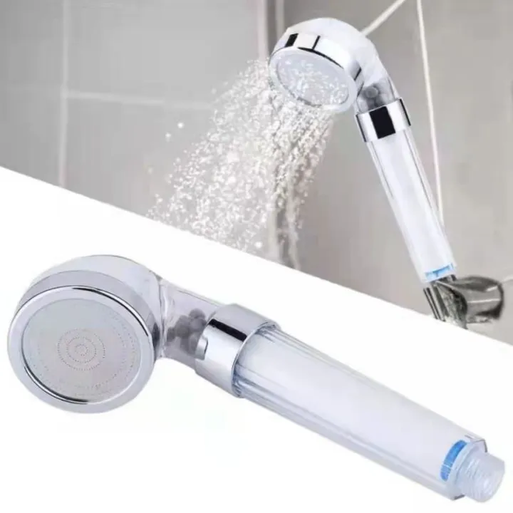 GQN Home Negative Ions Bathroom Handheld Water Saving Shower Head with