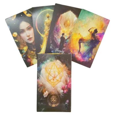 78 Cards Cosmic Moon Tarot English Casual Divination Tarot Card Vibrant Imagery Board Game Toys for Classmate Gathering Family Entertainment Friends Party expert