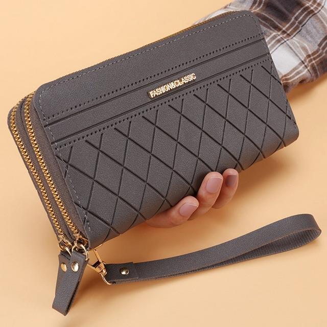 double-zipper-long-wallet-for-women-simple-female-purses-coin-purse-card-holder-fashion-retro-large-capacity