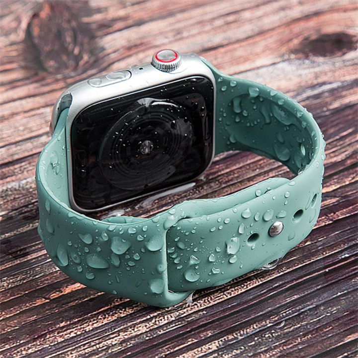 สายรัดซิลิโคนแฟชั่นสำหรับสายคาด-apple-watch-อัลตร้า49มม-45มม-41มม-40มม-38มม-44มม-42มม-สำหรับ-apple-watch-series-8-7-6-se-5-4-3-2-1สายคล้องสำรอง