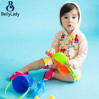 Children Swimsuit Printing Hooded Short-sleeve One-piece Swimsuit For 1-6 Years Old Kids【fast】