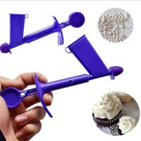 DIY ไข่มุกพลาสติก Applicator ตัวอักษรตกแต่งหน้าเค้กเครื่องมือเม็ดไข่มุก Applicator น้ำตาลตกแต่งหน้าเค้กเครื่องมือ