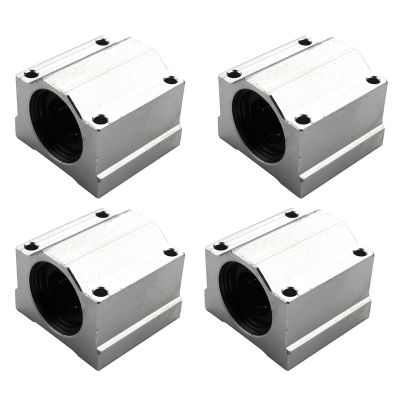 4 Pcs SC20UU 20mm Aluminum Linear Motion Ball Bearing Slide Bushing for CNC