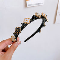 Fashion Headband Women Double Hairpins Hair Accessories Men Bangs Elegant Unisex Pearls