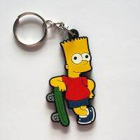 ?ส่งฟรี พวงกุญแจยาง SIMPSON ซิมพ์สัน ซิมสั้น สเก็ตบอร์ด SKATE BOARD