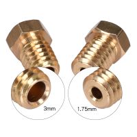 【LZ】❡☾  Bocais da extrusora para a impressora 3d v6 e v5 j-cabeça bocal de bronze 0.2/0.25/0.3/0.4/0.5/0.6/0.8/1.0mm para o filamento 1.75/3.0mm 5 peças