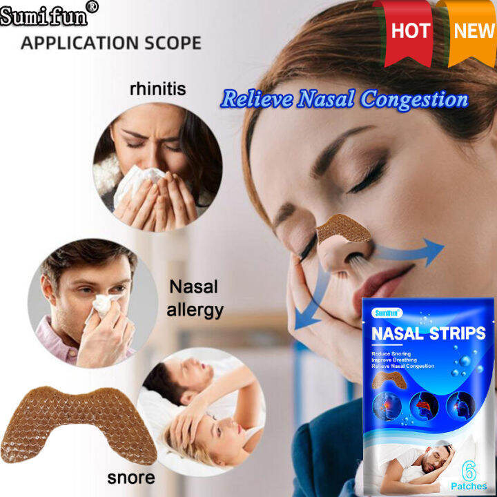 Sumifun Ventilation Nose Patch Ventilation Nasal Patch Men Women ...