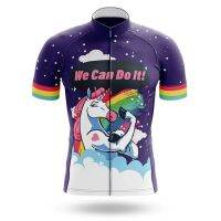 ZZOOI Funny Unicorn Cycling Jersey Women Women Short Sleeve Bike Clothes Tricota Ciclismo 2022 Summer Outdoor Cycle Bicycle Clothing Top Men