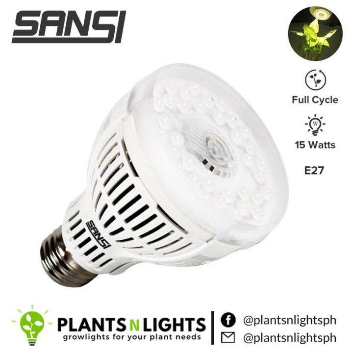 SANSI 15W LED full spectrum grow light bulb for indoor plants