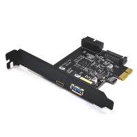 USB 3.1อะแดปเตอร์การ์ด PCI Express USB3.1ชนิด C 19Pin USB ด้านหน้า3.0 PCI-E คอนโทรลเลอร์ PCIE แปลง X1เพิ่มในการ์ด