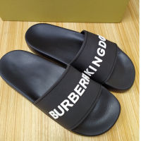 Bur.berryy （by) New High Quality 2023 Mens Beach Slippers, Lovers Outdoor Original Korean Flat Rubber Slippers Size: 35-46 Box Package