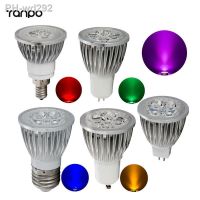 1pcs Super Bright 9W 12W 15W GU10 MR16 E27 E14 E12 LED Bulbs Dimmable LED Spotlight Bulb 220V DC 12v 8 Colorful downlight Lamps