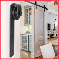 Forever 1 คู่ Mute เหล็กคาร์บอนรางเลื่อนรอก TRACK Sliding Barn Door Kit รางล้อเลื่อนชุดเลื่อนประตูยุ้งข้าวชุดเครื่องมือ