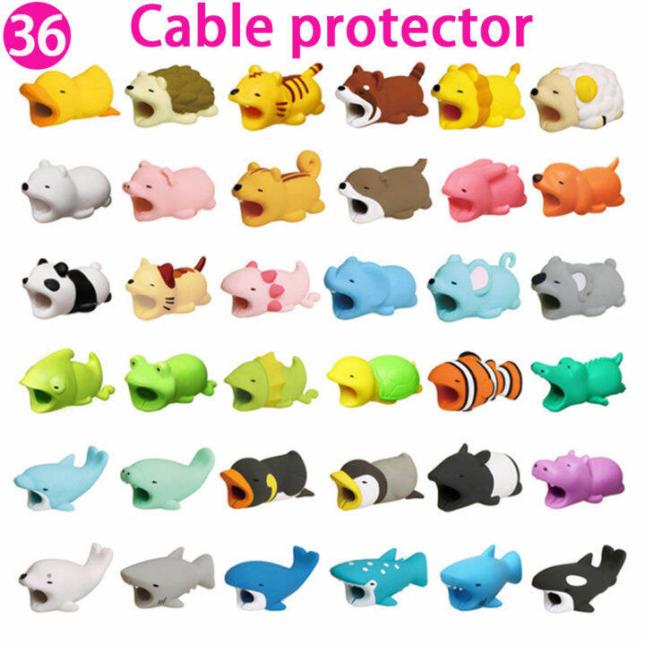 animal cell phone cord protectors