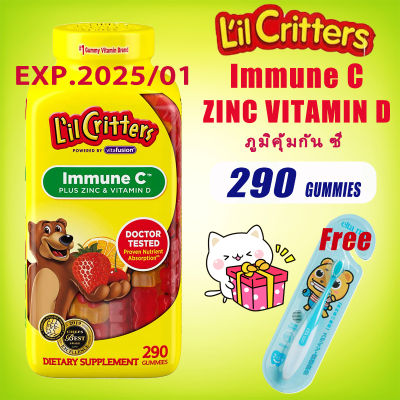 Lil Critters Kids Immune C Plus Zinc and Vitamin D 290 GUMMIES