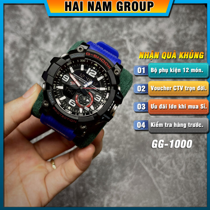 Đồng hồ nam G-SHOCK GG-1000TLC-1A Dây vỏ nhựa, GG 1000 Full phụ