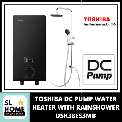Toshiba (DSK38ES3MB-RS) Instant Water Heater *With Pump + Rain Shower |  Lazada
