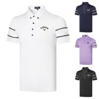 Callaway Summer golf Mens Short-Sleeved T-Shirt POLO Shirt New Product Team Uniform Jersey Moisture Wicking Top