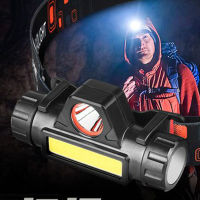 ไฟฉายคาดหัวHD หลอด Q5+COB 1500LM มีแม่เหล็กด้านข้าง เเข็งเเรงกันน้ำ USB Rechargeable Mini Headlight