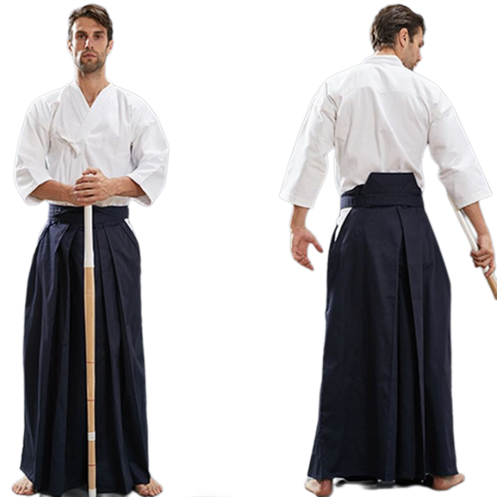 Samurai Japonês Tradicional Keikogi Uniforme, Algodão Haori Calças ...