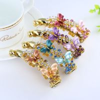 New Crystal Barrette Accessories Rhinestone Hairpin Hair Clip Hair Gift Banana Clip Hair Clips Women Hair Accessories Hairgrip