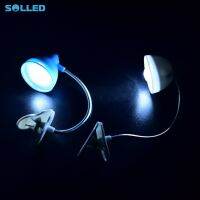 SOLLED ปรับคลิปบนหนังสือไฟอ่านหนังสือป้องกันดวงตามินิ LED โคมไฟข้างเตียง