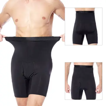 Boxer Girdle Pants Body Shaper Shorts High Waist Men Compression